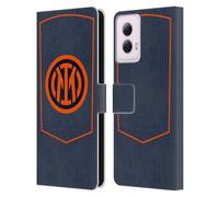 Head Case Designs Licenza Ufficiale Inter Milan Terza Kit per Stemma 2025/26 Custodia Portafoglio in Pelle Compatibile con Motorola Moto G Power (2024)