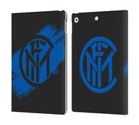 Head Case Designs Licenza Ufficiale Inter Milan Tratti di Pennello Grafici Custodia Portafoglio in Pelle Compatibile con Apple iPad 10.2 2019/2020/2021