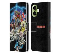 Head Case Designs Licenza Ufficiale Iron Maiden Best of Beast Arte Custodia Portafoglio in Pelle Compatibile con Apple iPhone 17