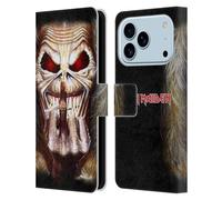 Head Case Designs Licenza Ufficiale Iron Maiden Candle Finger Arte Custodia Portafoglio in Pelle Compatibile con Apple iPhone 17 PRO