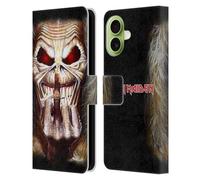 Head Case Designs Licenza Ufficiale Iron Maiden Candle Finger Arte Custodia Portafoglio in Pelle Compatibile con Apple iPhone 17