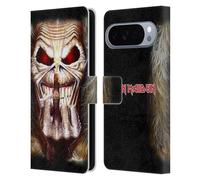 Head Case Designs Licenza Ufficiale Iron Maiden Candle Finger Arte Custodia Portafoglio in Pelle Compatibile con Google Pixel 10 Pro XL