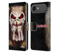 Head Case Designs Licenza Ufficiale Iron Maiden Candle Finger Arte Custodia Portafoglio in Pelle Compatibile con Apple iPhone 17 Air