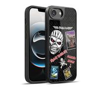 Head Case Designs Licenza Ufficiale Iron Maiden Collage Grafiche Cover in Gel Rinforzata [Protezione di Grado Militare] Compatibile con Apple iPhone 16e / iPhone 17e