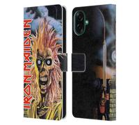 Head Case Designs Licenza Ufficiale Iron Maiden First Arte Custodia Portafoglio in Pelle Compatibile con Samsung Galaxy A07