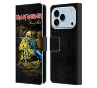Head Case Designs Licenza Ufficiale Iron Maiden Piece of Mind Copertine Album Custodia Portafoglio in Pelle Compatibile con Apple iPhone 17 PRO