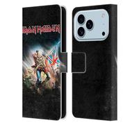 Head Case Designs Licenza Ufficiale Iron Maiden Trooper 2016 Arte Custodia Portafoglio in Pelle Compatibile con Apple iPhone 17 PRO