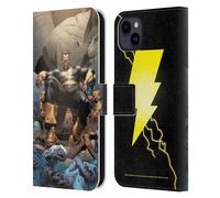 Head Case Designs Licenza Ufficiale Justice League DC Comics Black Adam Costume Classico Shazam Custodia Portafoglio in Pelle Compatibile con Apple iPhone 15 Plus