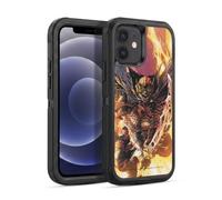Head Case Designs Licenza Ufficiale Justice League DC Comics Cavalieri Demoni Etrigan Fumetti Buio Custodia Antiurto Ultra Blindata compatibile con Apple iPhone 12 / iPhone 12 Pro