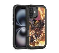 Head Case Designs Licenza Ufficiale Justice League DC Comics Cavalieri Demoni Etrigan Fumetti Buio Custodia Antiurto Ultra Blindata compatibile con Apple iPhone 16