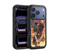 Head Case Designs Licenza Ufficiale Justice League DC Comics Cavalieri Demoni Etrigan Fumetti Buio Custodia Antiurto Ultra Blindata compatibile con Apple iPhone 17 Pro