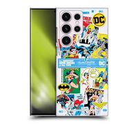 Head Case Designs Licenza Ufficiale Justice League DC Comics Collage di Adesivi 90° Anniversario Custodia Cover Dura per Parte Posteriore Compatibile con Samsung Galaxy S23 Ultra 5G