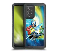 Head Case Designs Licenza Ufficiale Justice League DC Comics Defenders of Earth Team Supremo Custodia Antiurto Ultra Blindata Compatibile con Galaxy A52 / A52s / 5G (2021)