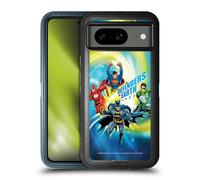 Head Case Designs Licenza Ufficiale Justice League DC Comics Defenders of Earth Team Supremo Custodia Antiurto Ultra Blindata Compatibile con Google Pixel 8