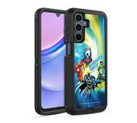Head Case Designs Licenza Ufficiale Justice League DC Comics Defenders of Earth Team Supremo Custodia Antiurto Ultra Blindata Compatibile con Samsung Galaxy A15
