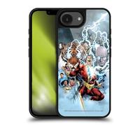 Head Case Designs Licenza Ufficiale Justice League DC Comics Family, Black Adam, Dr. Sivana Shazam Comic Book Art Cover in gel rinforzata [Grado Militare] Compatibile con Apple iPhone 16e / iPhone 17e