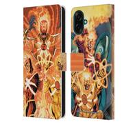 Head Case Designs Licenza Ufficiale Justice League DC Comics Firestorm Altri Membri Arte Fumetto Custodia Portafoglio in Pelle Compatibile con Samsung Galaxy A07