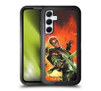 Head Case Designs Licenza Ufficiale Justice League DC Comics Nuovo 52 Vol. 1 Fumetti Freccia Verde Custodia Antiurto Ultra Blindata Compatibile con Samsung Galaxy A55 5G