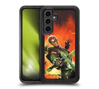 Head Case Designs Licenza Ufficiale Justice League DC Comics Nuovo 52 Vol. 1 Fumetti Freccia Verde Custodia Antiurto Ultra Blindata Compatibile con Samsung Galaxy S24+ 5G