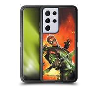 Head Case Designs Licenza Ufficiale Justice League DC Comics Nuovo 52 Vol. 1 Fumetti Freccia Verde Custodia Antiurto Ultra Blindata Compatibile con Samsung Galaxy S21 Ultra 5G