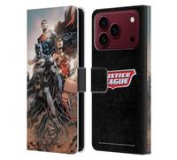 Head Case Designs Licenza Ufficiale Justice League DC Comics Trinità della rinascita #1 Copertine Fumetto Custodia Portafoglio in Pelle Compatibile con Apple iPhone 18 Pro Max