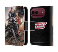 Head Case Designs Licenza Ufficiale Justice League DC Comics Trinità della rinascita #1 Copertine Fumetto Custodia Portafoglio in Pelle Compatibile con Apple iPhone Duo