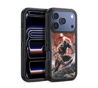 Head Case Designs Licenza Ufficiale Justice League DC Comics vol. 1 Dei della guerra Colpo Di Morte Fumetti Custodia Antiurto Ultra Blindata compatibile con Apple iPhone 17 Pro