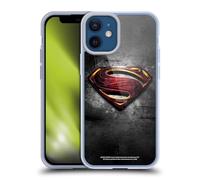 Head Case Designs Licenza Ufficiale Justice League Movie Man of Steel Superman Logo Arte Custodia in Gel [Protezione di Grado Militare] Compatibile con Apple iPhone 12 Mini