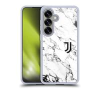 Head Case Designs Licenza Ufficiale Juventus Football Club Bianco Marmoreo Custodia in Gel [Protezione di Grado Militare] Compatibile con Samsung Galaxy S25 E Compatibile con MagSafe