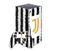 Head Case Designs Licenza Ufficiale Juventus Football Club Home 2023/24 Kit Partita Vinile Sticker Gaming Pelle Adesivo Compatibile con Xbox Series X Console And Controller Bundle