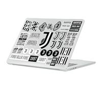 Head Case Designs Licenza Ufficiale Juventus Football Club Loghi Misti Grafica Custodia Laptop Trasparente con Glitter Compatibile con MacBook Air 13.6" M2 A2681/M3 A3113/M4 A3240 2022/2024/2025