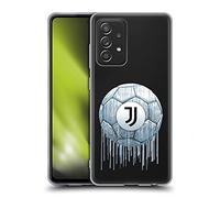 Head Case Designs Licenza Ufficiale Juventus Football Club Logo Drip Art Custodia in Gel [Protezione di Grado Militare] Compatibile con Galaxy A52 / A52s / 5G (2021)