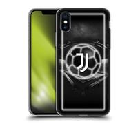 Head Case Designs Licenza Ufficiale Juventus Football Club Logo Neon Custodia Cover in Morbido Gel Compatibile con Apple iPhone X/iPhone XS