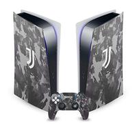 Head Case Designs Licenza Ufficiale Juventus Football Club Logo Schizzo Monocromatico Arte Vinile Frontalino Sticker Gaming Pelle Adesivo Compatibile con Sony PS5 Digital & DualSense