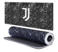 Head Case Designs Licenza Ufficiale Juventus Football Club Marmo Nero Logo Cresta 37.4 x 15.75 x 0.16 Inches (900 x 400 mm) - XL Tappetino per Mouse E Scrivania da Ufficio per Giochi Tastiera PC