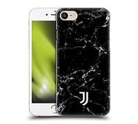 Head Case Designs Licenza Ufficiale Juventus Football Club Nero 2 Marmoreo Custodia Cover Dura per Parte Posteriore Compatibile con Apple iPhone 7/8 / SE 2020 & 2022