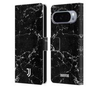Head Case Designs Licenza Ufficiale Juventus Football Club Nero 2 Marmoreo Custodia Portafoglio in Pelle Compatibile con Google Pixel 10 Pro XL