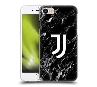 Head Case Designs Licenza Ufficiale Juventus Football Club Nero Marmoreo Custodia Cover Dura per Parte Posteriore Compatibile con Apple iPhone 7/8 / SE 2020 & 2022