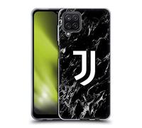 Head Case Designs Licenza Ufficiale Juventus Football Club Nero Marmoreo Custodia Cover in Morbido Gel Compatibile con Samsung Galaxy A12 (2020)