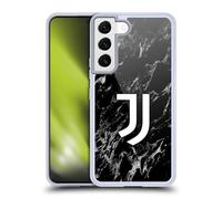 Head Case Designs Licenza Ufficiale Juventus Football Club Nero Marmoreo Custodia Cover in Morbido Gel Compatibile con Samsung Galaxy S22 5G