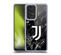 Head Case Designs Licenza Ufficiale Juventus Football Club Nero Marmoreo Custodia Cover in Morbido Gel Compatibile con Samsung Galaxy A53 5G (2022)