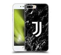 Head Case Designs Licenza Ufficiale Juventus Football Club Nero Marmoreo Custodia Cover in Morbido Gel Compatibile con Apple iPhone 7 Plus/iPhone 8 Plus