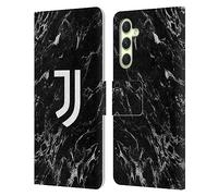 Head Case Designs Licenza Ufficiale Juventus Football Club Nero Marmoreo Custodia Portafoglio in Pelle Compatibile con Samsung Galaxy A54 5G