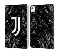 Head Case Designs Licenza Ufficiale Juventus Football Club Nero Marmoreo Custodia Portafoglio in Pelle Compatibile con Apple iPad Air 11 2020/2022/2024/2025