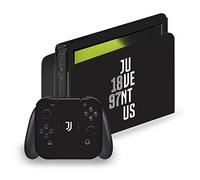 Head Case Designs Licenza Ufficiale Juventus Football Club Tipografia Arte Vinile Sticker Gaming Pelle Adesivo Compatibile con Nintendo Switch OLED Bundle