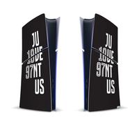 Head Case Designs Licenza Ufficiale Juventus Football Club Tipografia Arte Vinile Sticker Gaming Pelle Adesivo Compatibile con Sony Playstation 5 PS5 Slim/PRO Digital Edition Console