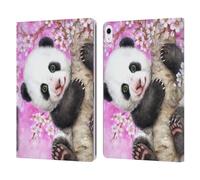 Head Case Designs Licenza Ufficiale Kayomi Harai Panda in Fiore di Ciliegio Animali E Fantasia Custodia Portafoglio in Pelle Compatibile con Apple iPad Air 13 2024/2025