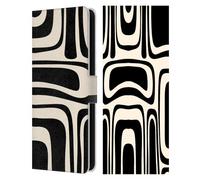 Head Case Designs Licenza Ufficiale Kierkegaard Design Studio Crema Nera Palm Springs Motivi Astratti retrò Custodia Portafoglio in Pelle Compatibile con Samsung Galaxy S25 Fe