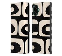 Head Case Designs Licenza Ufficiale Kierkegaard Design Studio Modern Piquet Black Cream Motivi Astratti retrò Custodia Portafoglio in Pelle Compatibile con Samsung Galaxy A07