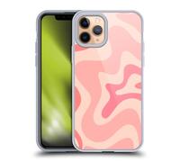 Head Case Designs Licenza Ufficiale Kierkegaard Design Studio Soft Pink Liquid Swirl Retro Abstract Patterns Custodia in Gel Compatibile con Apple iPhone 11 PRO E Compatibile con MagSafe
